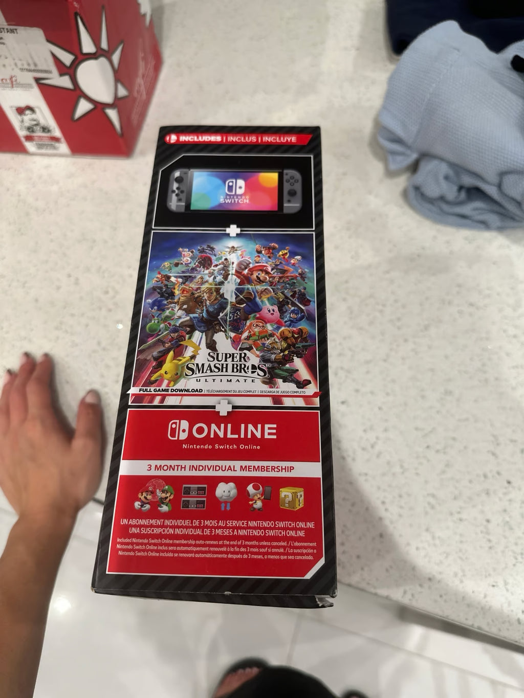Nintendo Switch OLED Super Smash Bros Bundle 9C35