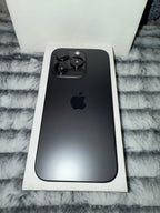 iPhone 15 pro 128 gb black with black apple case 8C12