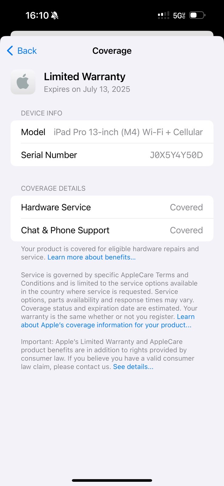 2024 2TB M4 13 inch iPad Pro WiFi + 5G Cellular Unlocked *Eligible for AppleCare 2O82