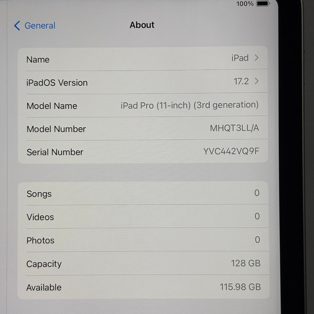 Apple iPad Pro 11 inch 3rd generation (M1) - 128GB - Wi-Fi 1Z67