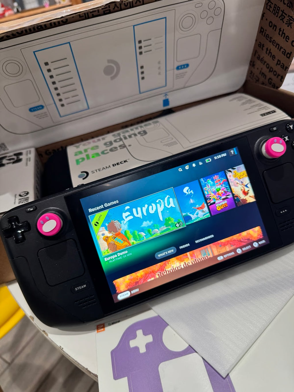 Steam deck 512gb + 512gb sd card 2U25