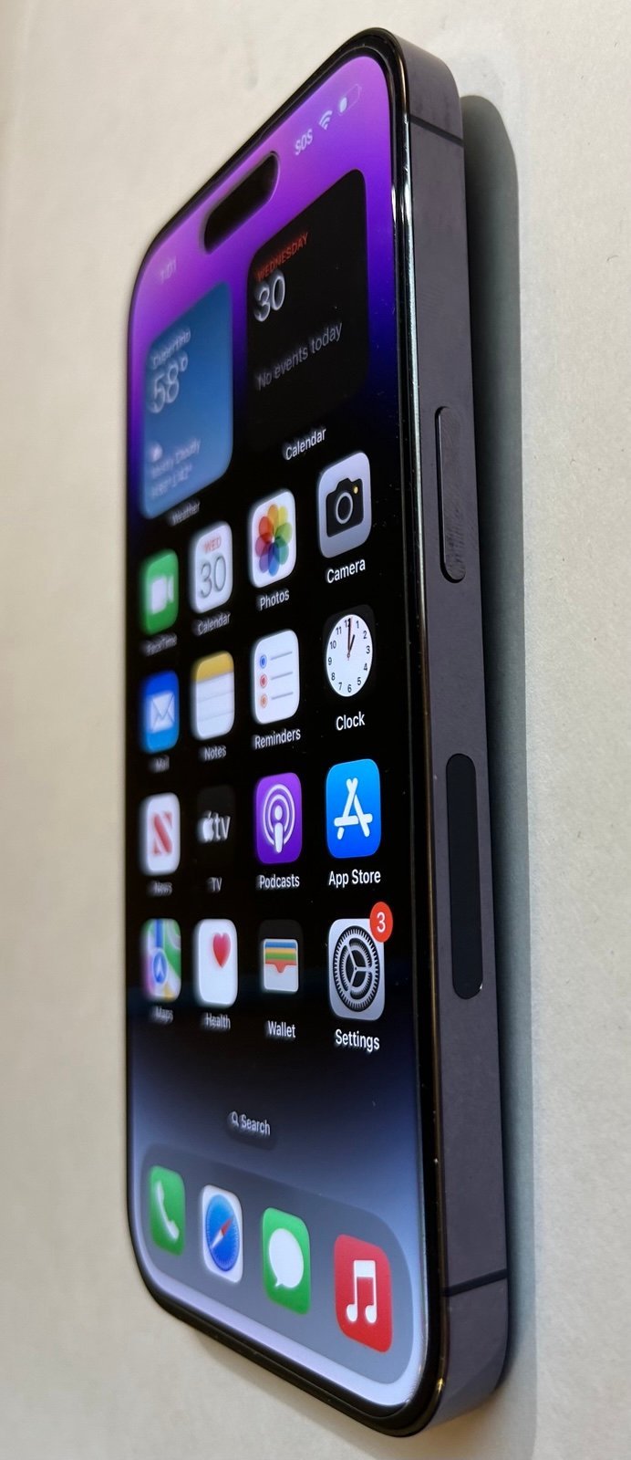 Apple iPhone 14 Pro 128 GB in Deep Purple for Unlocked 7A95