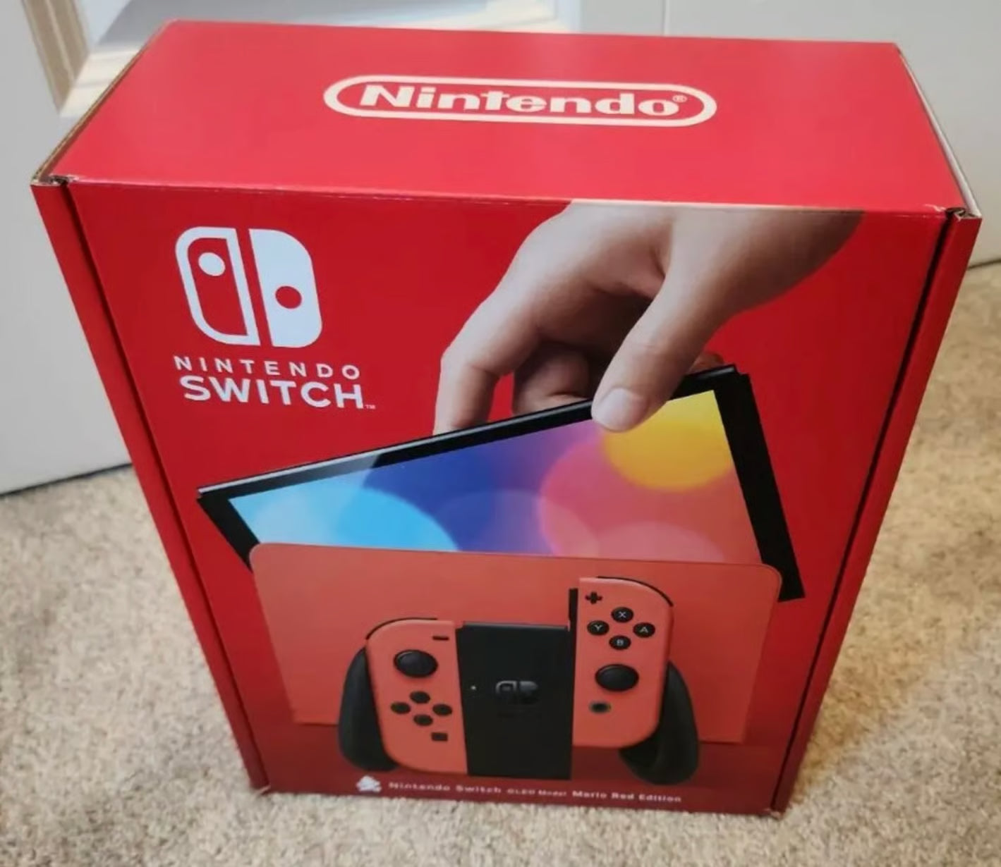 BRAND NEW Nintendo Switch OLED Mario Edition Red 9Z21