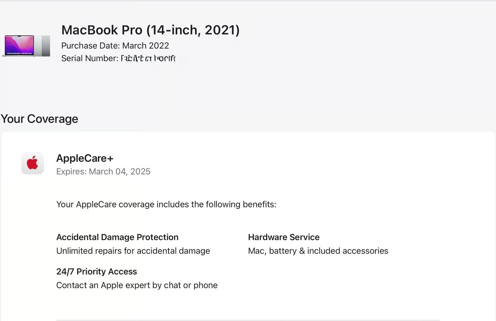 2021 14鈥?MacBook Pro - M1 Pro // 32GB RAM // 512GB AppleCare+ 8R33