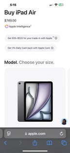 Apple iPad Air 11�?(M2) 128GB Cellular 7O87