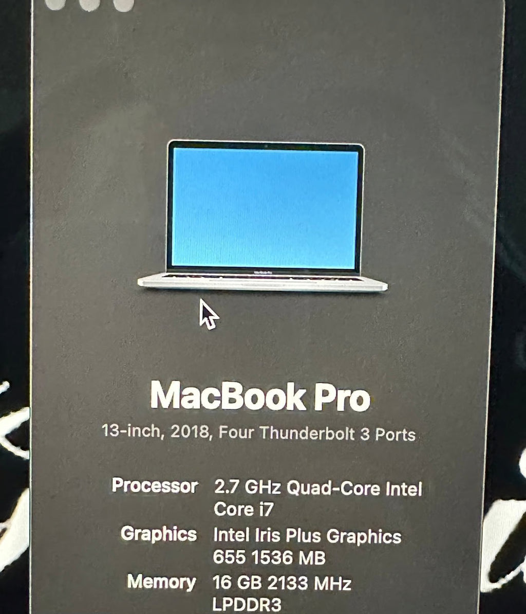 MacBook Pro 13-inch 512 gb (2018) 2R22