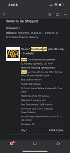 macbook air m2 15 inch 6Y36