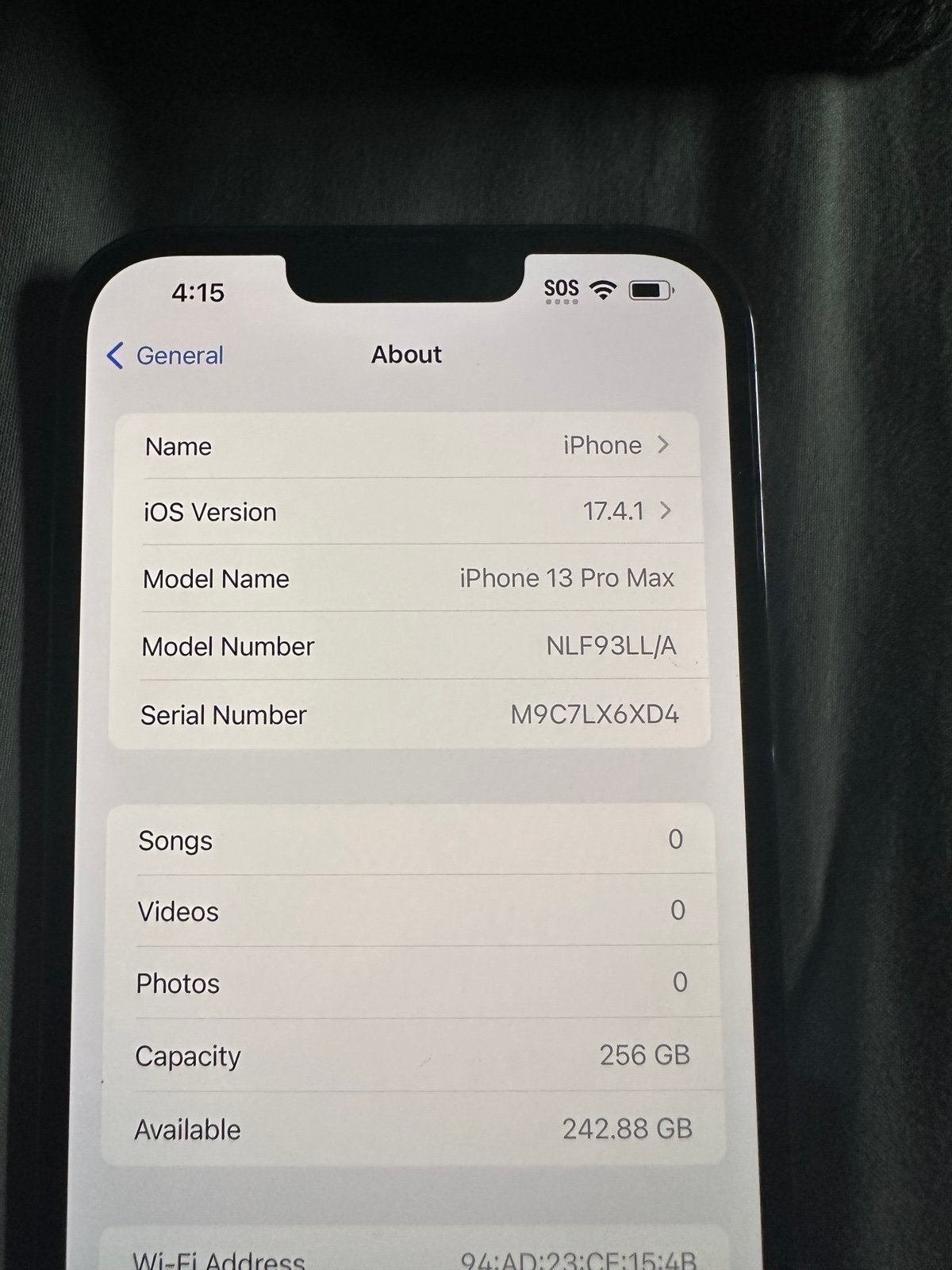 Apple iPhone 13 Pro Max 256 GB in Sierra Blue for Unlocked 6C89