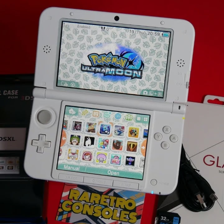 Nintendo 3DS XL Yo kai Watch Jibanyan W/ Charger, Stylus, 60+ Games & More!