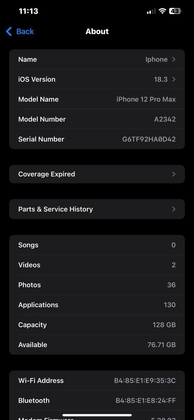 Iphone 12 pro max unlocked 7W99