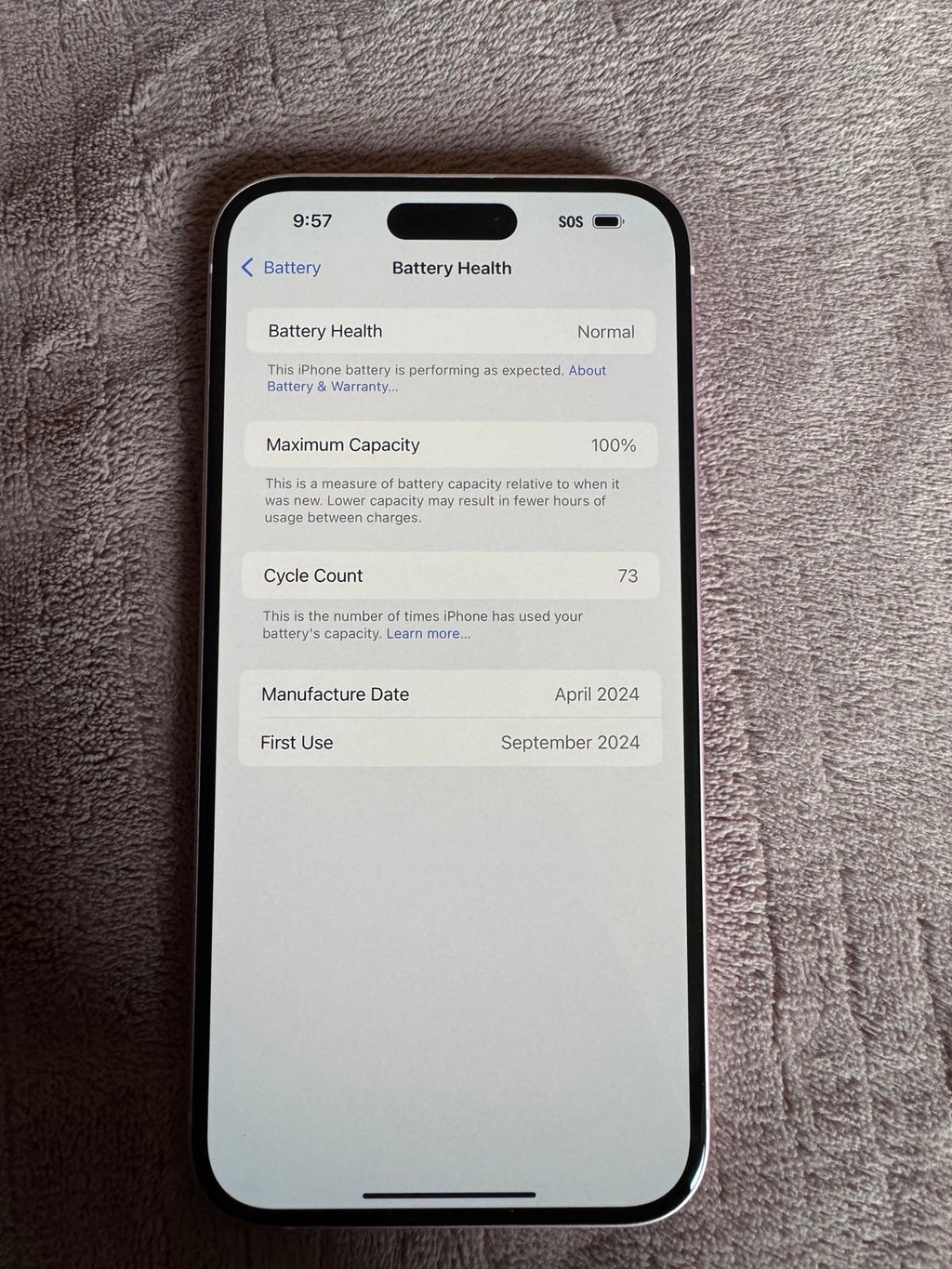 iPhone 15 plus pink 7M56