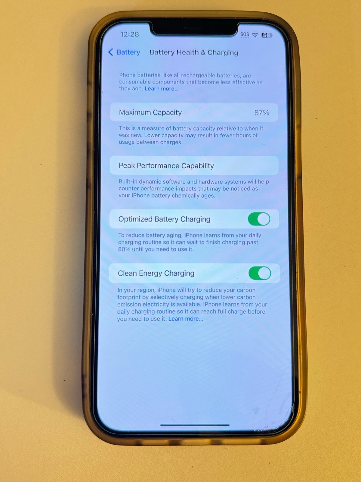 Apple Iphone Pro Max 12 Phone Unlocked - Gold 128 GB 6E65