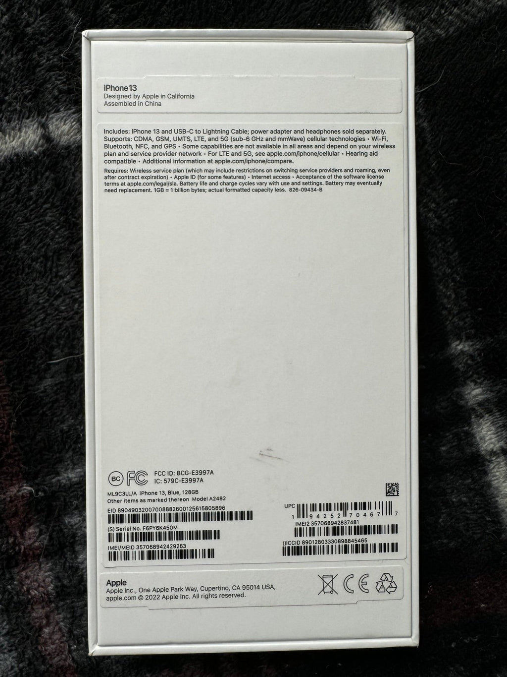 Apple iPhone 13 1A72