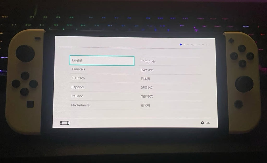 Nintendo switch oled console 1Y19