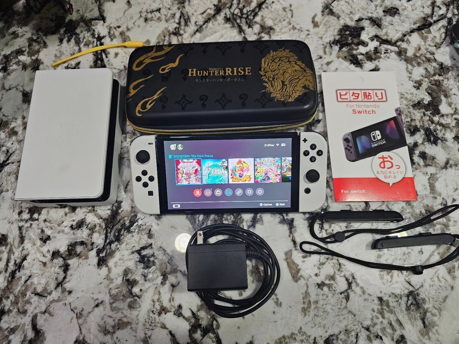 Nintendo Switch OLED + Case and Accessories! 9M73