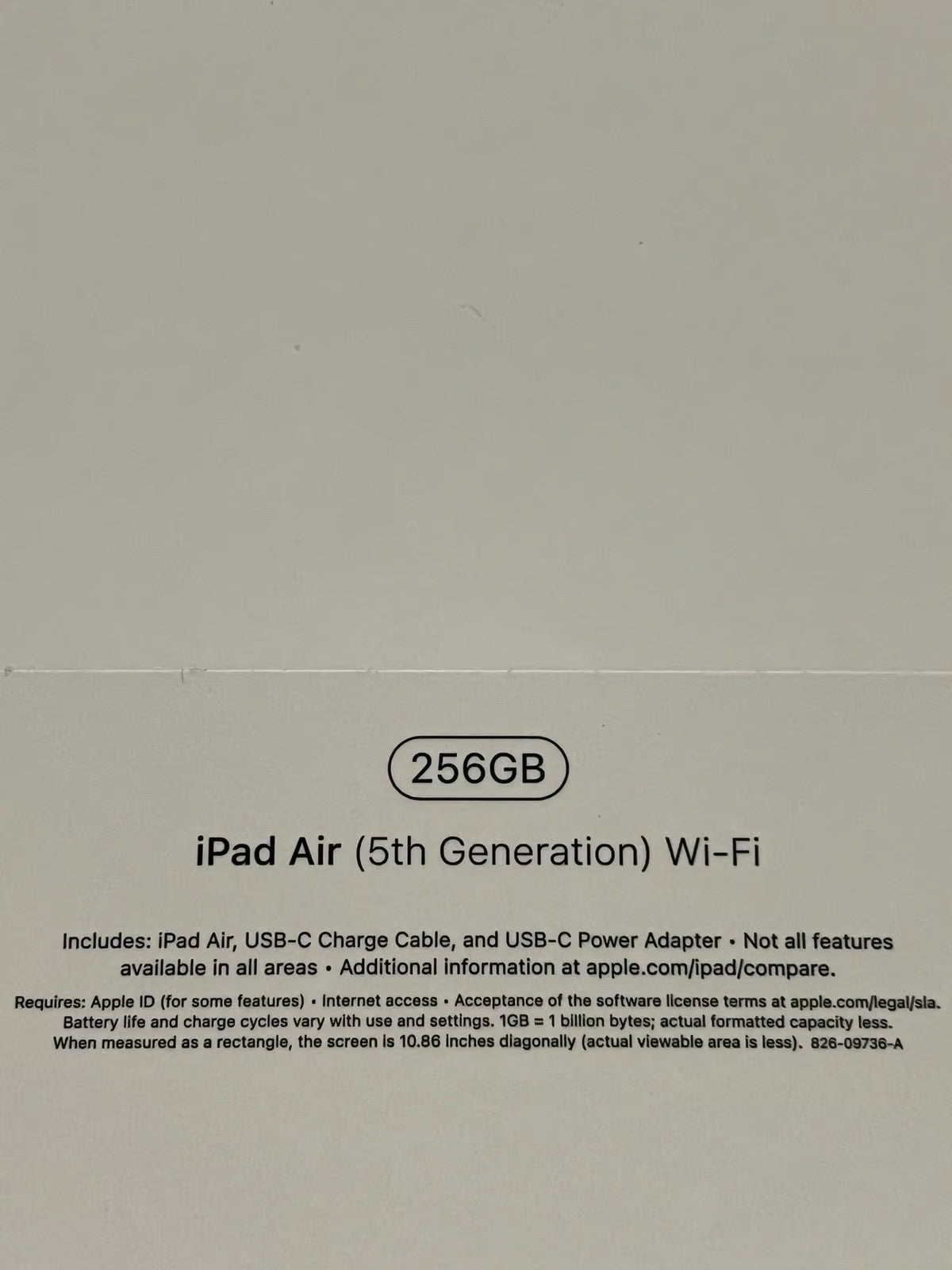 iPad Air 5th Generation 256 GB 1X52