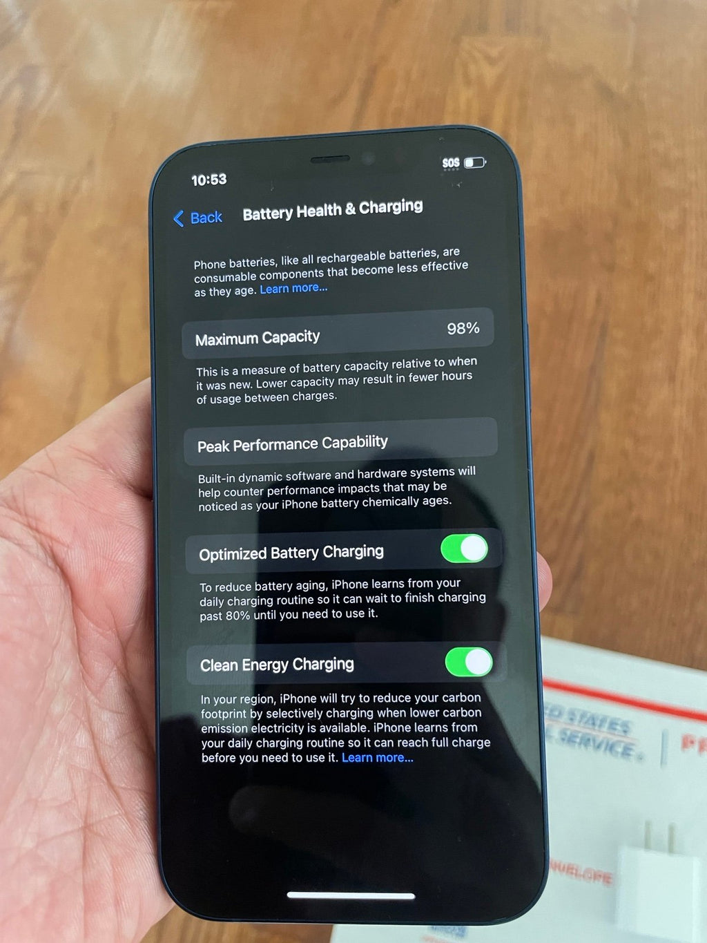 Apple iPhone 12 128gb unlocked in Blue 6B67