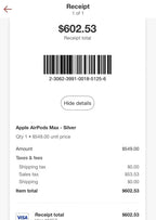 Apple AirPods Max with Smart Case in Silver 2G52