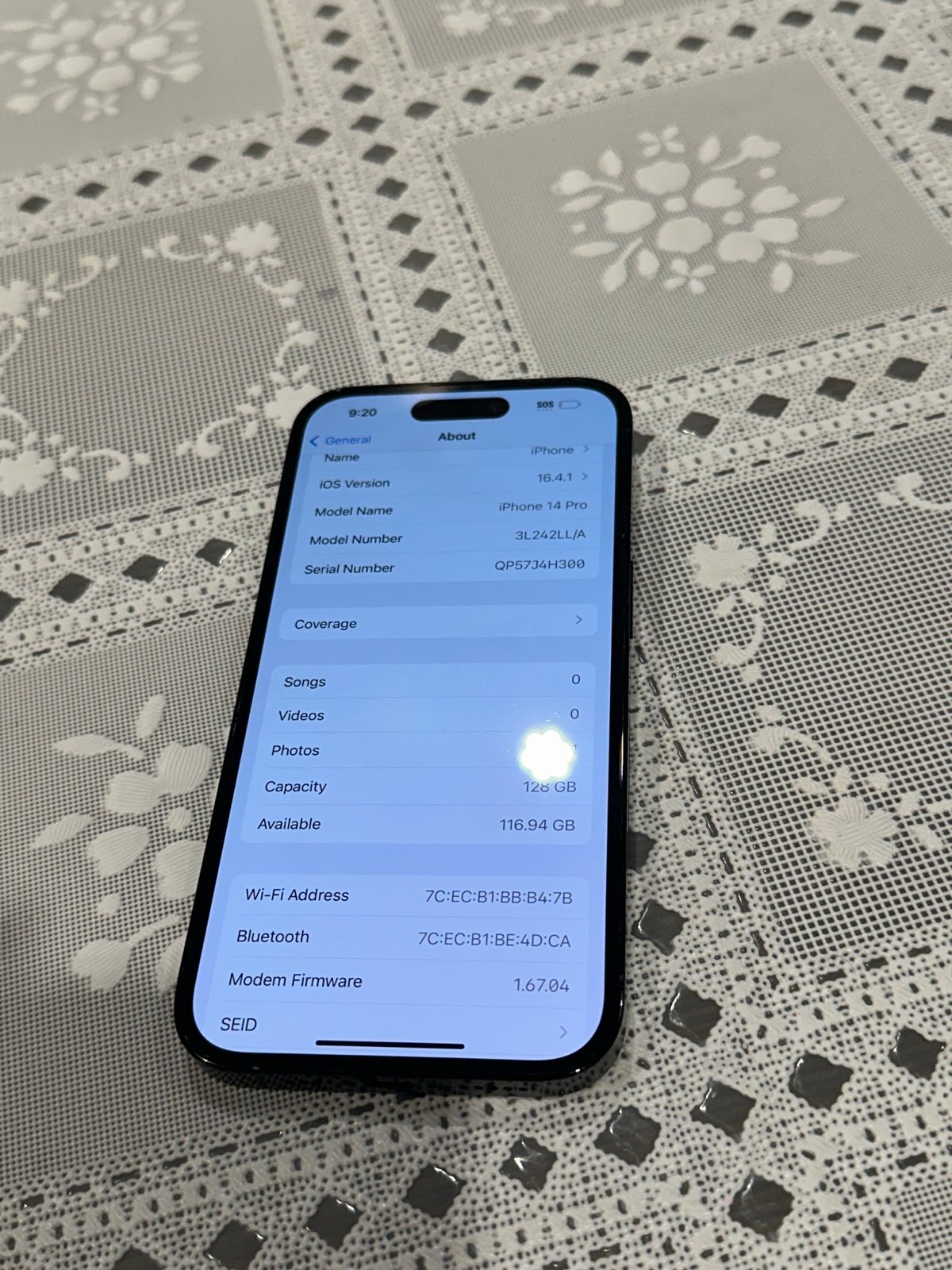 iPhone 14 pro TMOBILE/Metro 1T58
