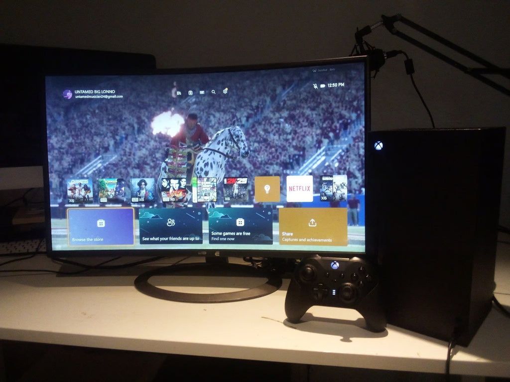 Xbox series X with 2 controllers 2F99