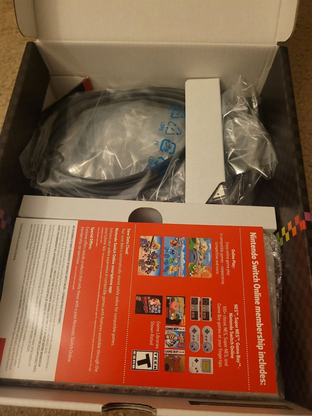 Nintendo Switch OLED Mario Kart Edition with 1yr online 9U72