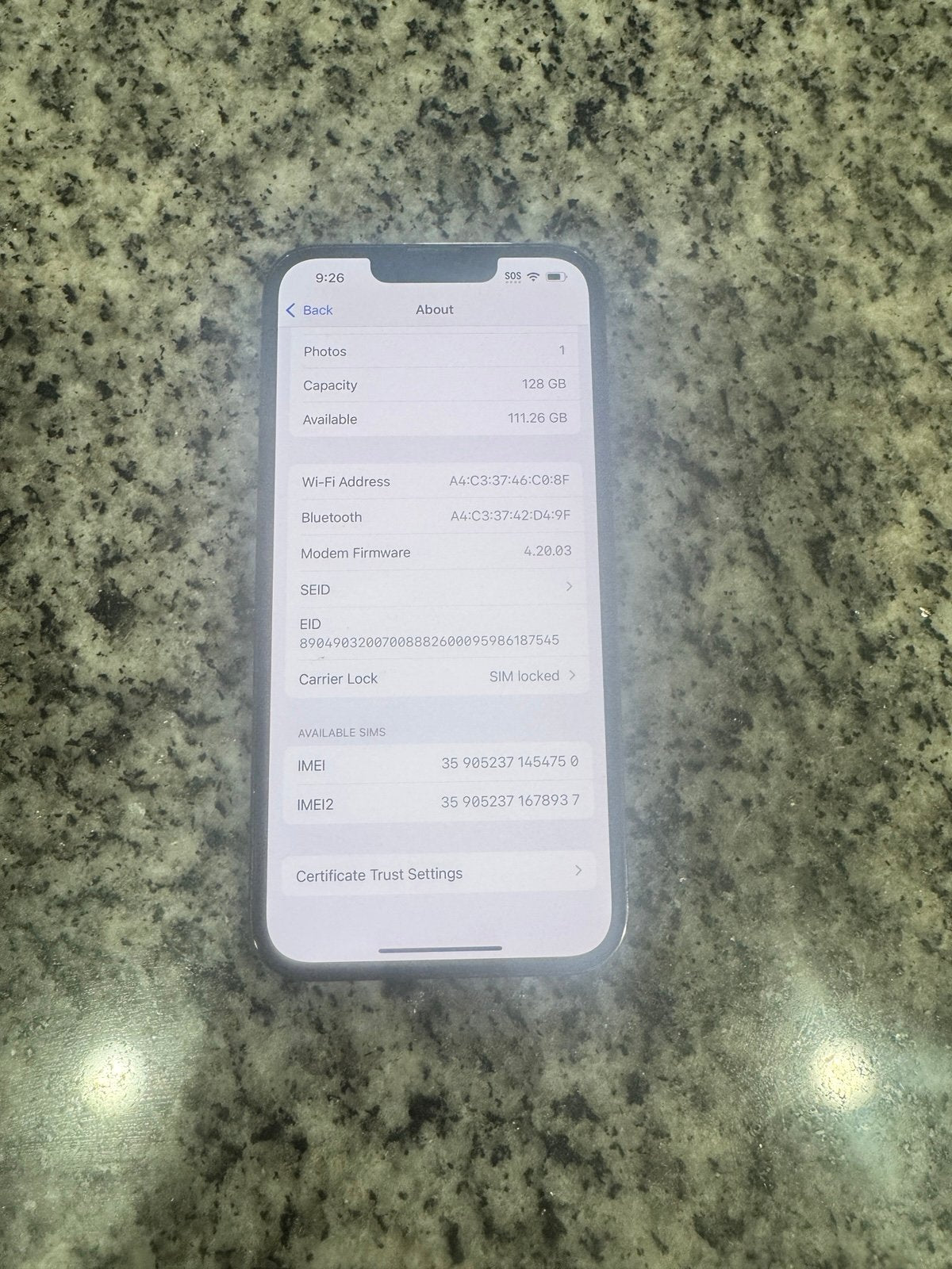 Iphone 13 Pro 128 GB 1P26
