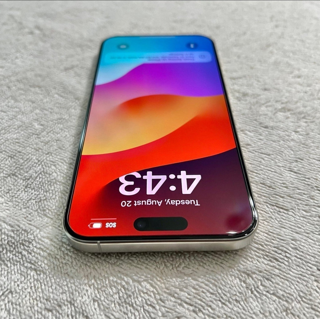 Apple iPhone 15 Pro Max - 256GB - Titanium White (Factory Unlocked) NEW! 6K86