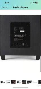 Definitive Technology Studio 3D Mini Sound Bar with 6 Speakers and an 8" Wireles