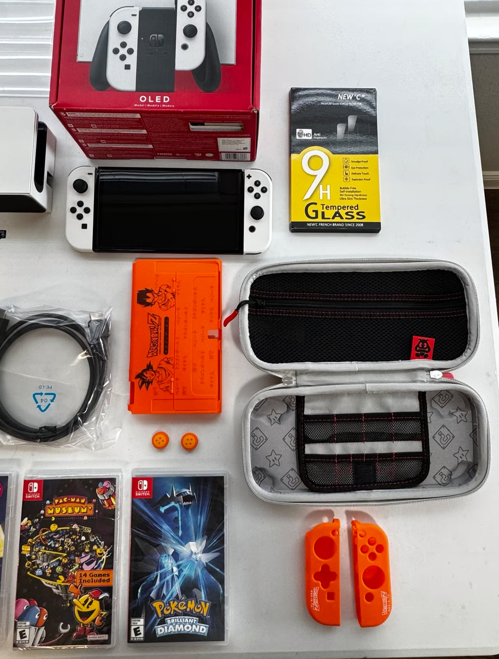 Nintendo Switch oled bundle lot set with 3 games and more 2A88