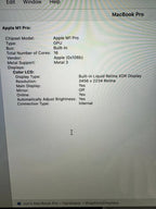 Macbook Pro 16in M1 Pro 10 Core CPU 16 Core GPU 512 SSD 3E96