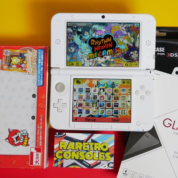 Nintendo 3DS XL Yo kai Watch Jibanyan W/ Box, Charger, Stylus, 60+ Games & More!