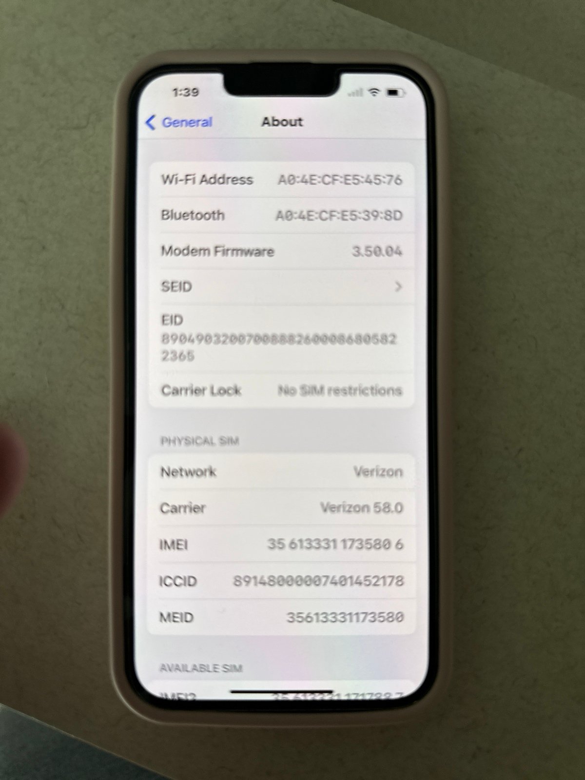 Apple iPhone 13 Pro 128gb SIERRA BLUE! UNLOCKED 3Q35