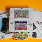 New Nintendo 3DS No. 026 Teal/Blue Mario Embossed Plates, 32GB & 60+ Game