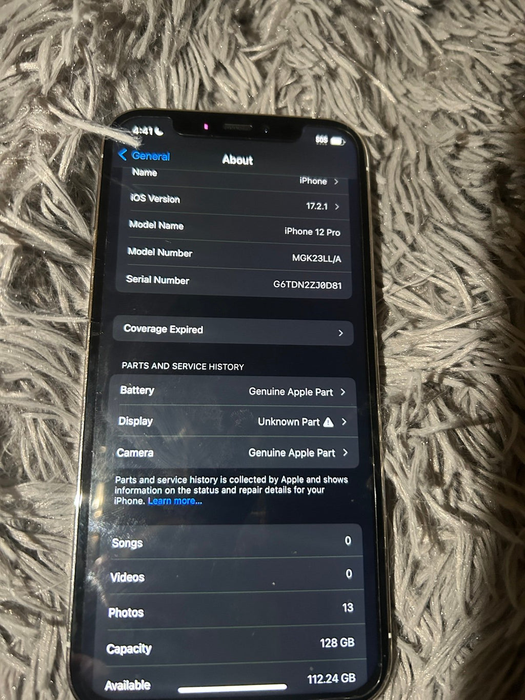 iPhone 12 Pro 128GB unlocked 8S62