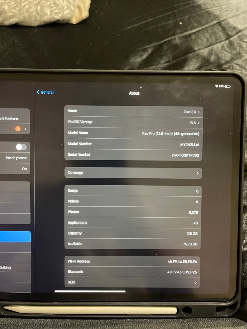 Apple iPad Pro 4th Generation 128 GB 2T98