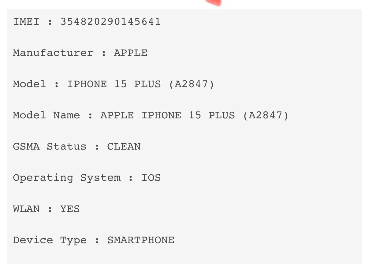 IPhone 15 plus 128GB UNLOCKED 7S37