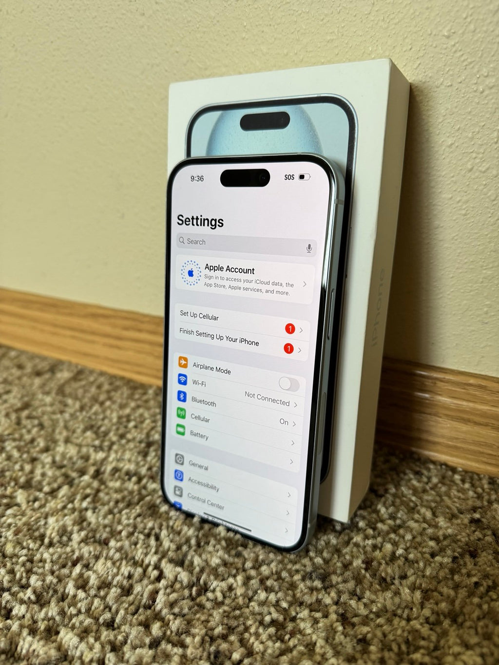 Apple iPhone 15 - 128 GB - Blue (AT&T Carrier) 7C99