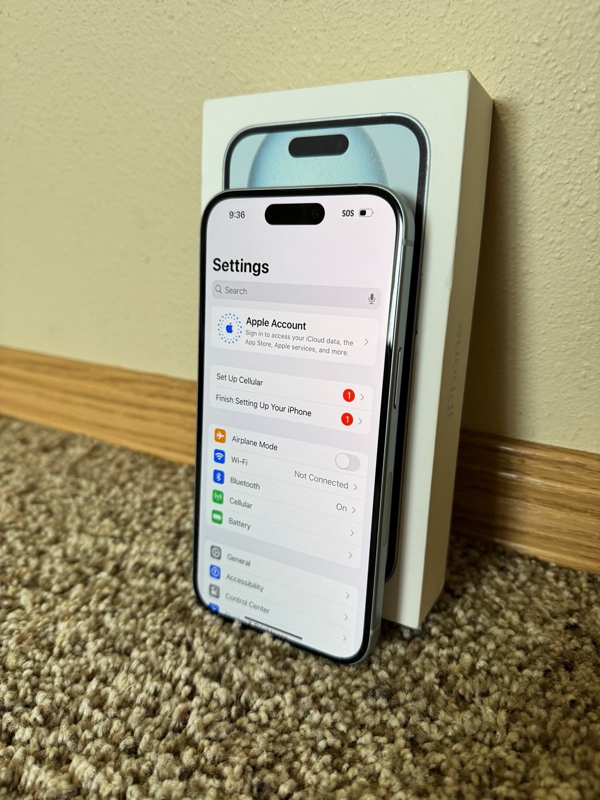 Apple iPhone 15 - 128 GB - Blue (AT&T Carrier) 7C99