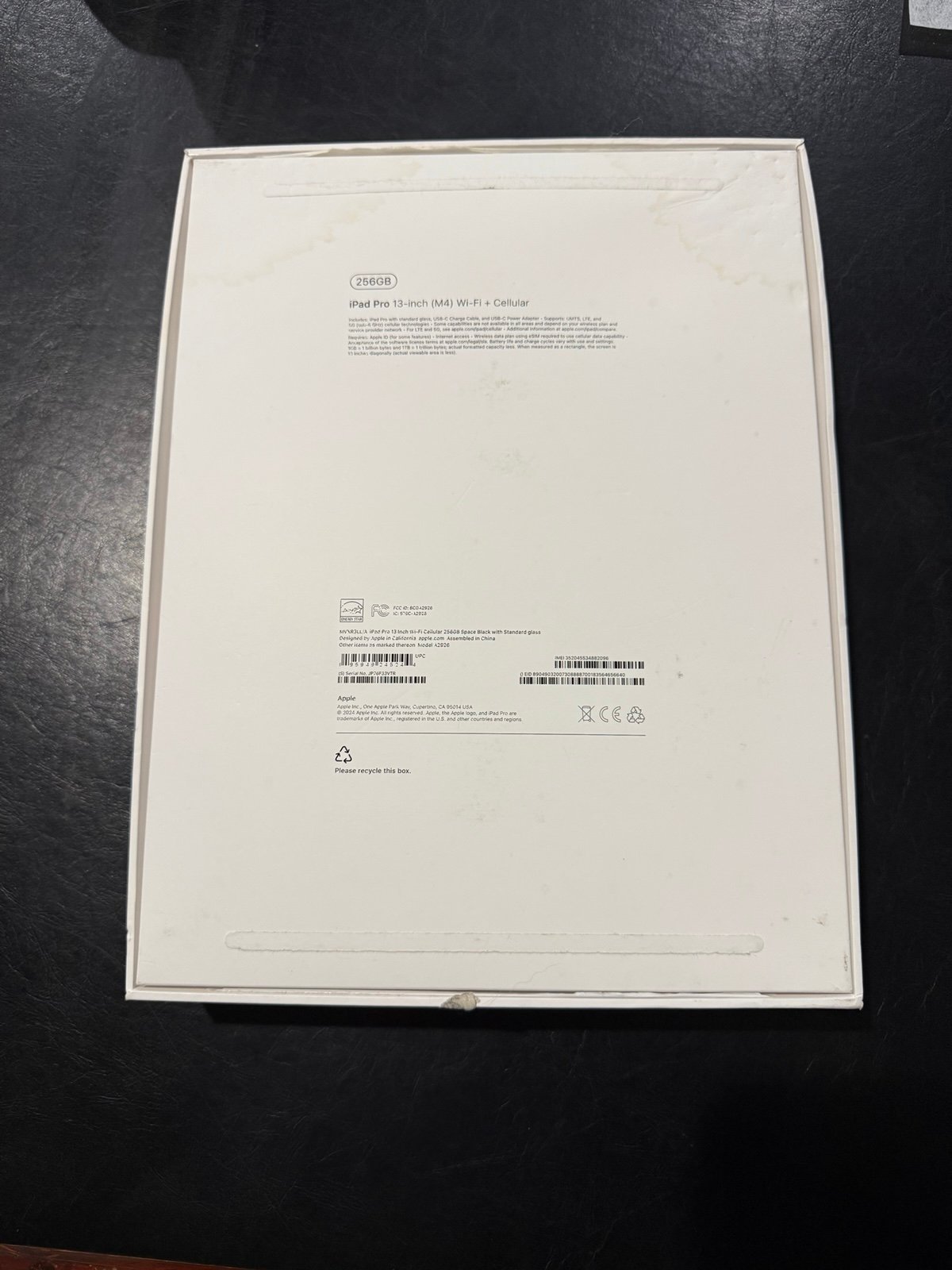 Apple iPad Pro 13"" M4 256GB Cellular OLED Unlocked with extras 5K19