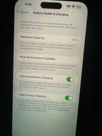 iPhone 14 Pro Max 1TB Unlocked - Graphite - 2 physical SIM Cards 87% battery 9E52