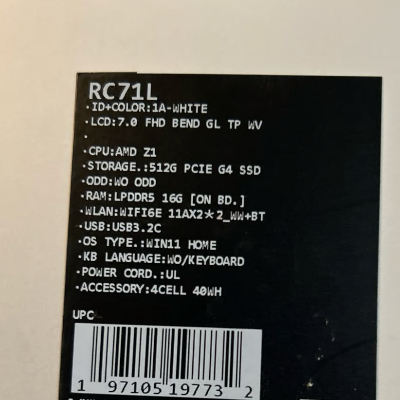 ASUS ROG ALLY Bundle 8R26