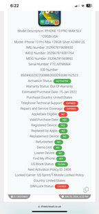 Apple iPhone 13 Pro Max 128 GB in Silver for T-Mobile 9T55