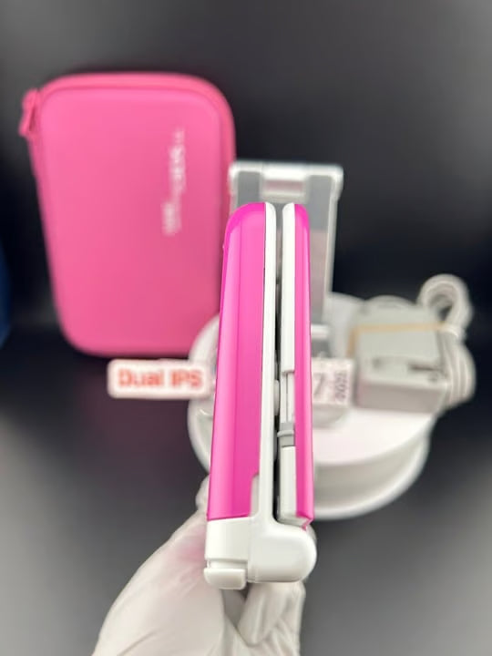 Dual IPS/ New 3DS XL Pink w 128GB SD Card/Near Mint/ 3537/ US Seller