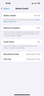 iPhone 15 pro 128gb white 5D12