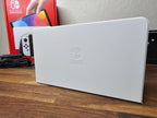 Nintendo Switch OLED 64GB + 128GB SD Handheld Console w/Joy-Con White & 5 Games 7K32