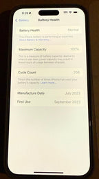 UNLOCKED iPhone 15 pro max 256gb natural titanium 3F59