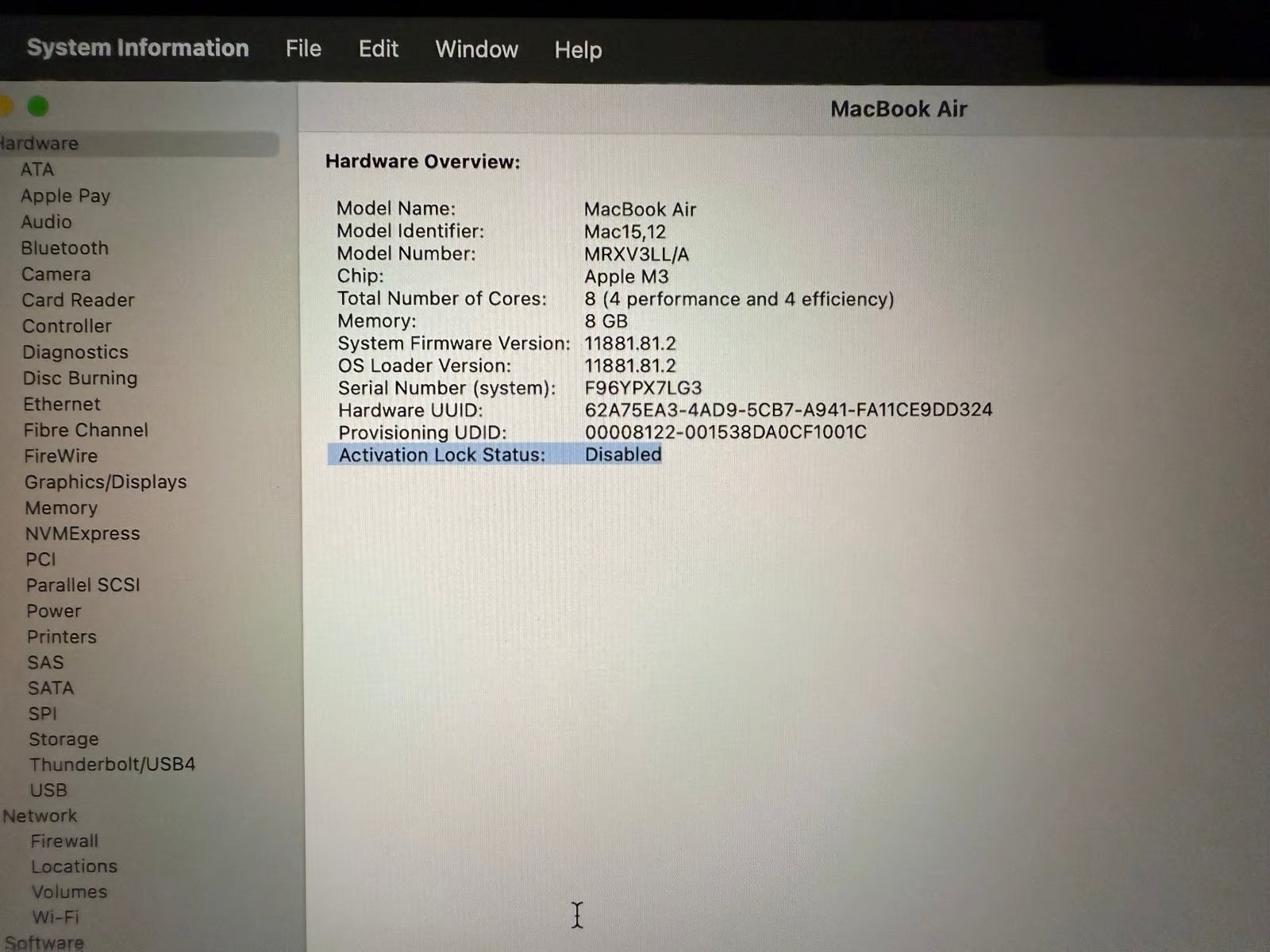 13鈥?Apple MacBook Air M3 Laptop (Midnight) + Warranty 3F56