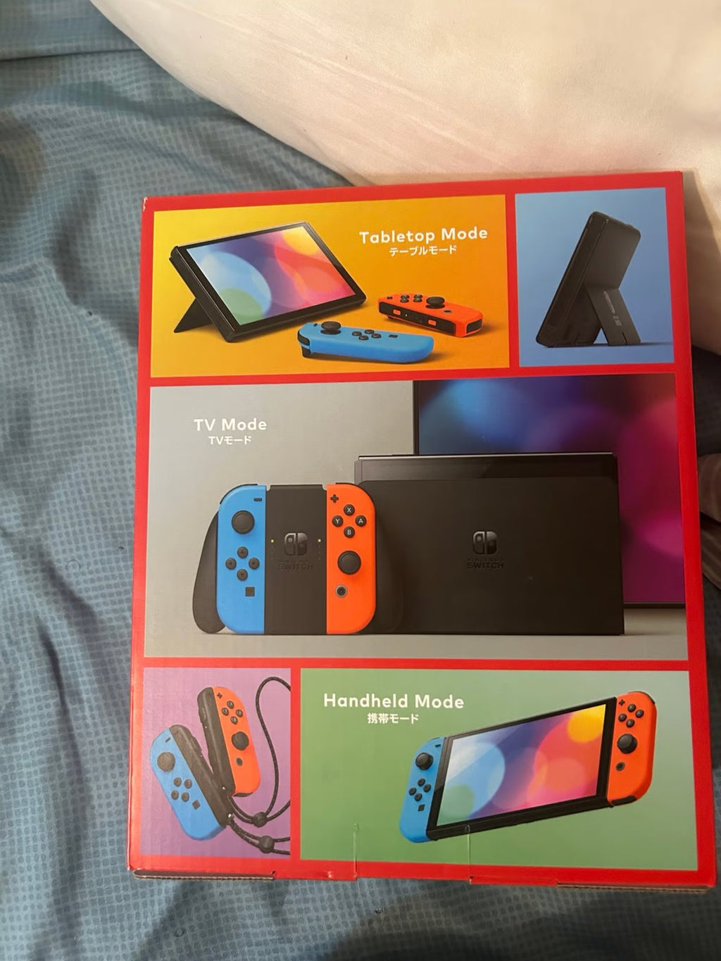 BRAND NEW OLED nintendo switch (blue and red) PRICE NEGOTIABLE 9M56