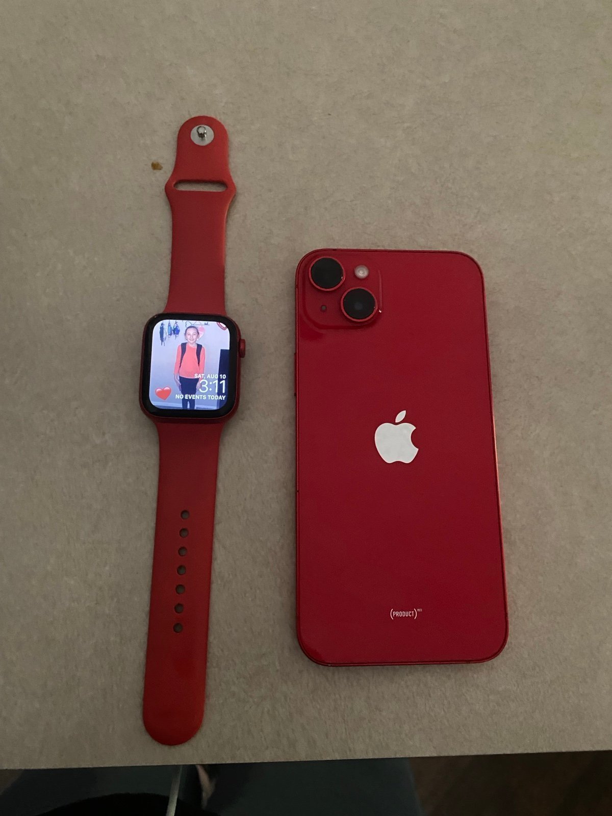 iPhone 14plus unlocked & Apple Watch Series 6 PRODUCT RED 7A39