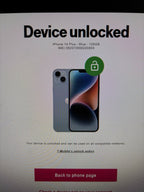 Apple iPhone 14 Plus 128 GB in Blue for Unlocked 8Y27